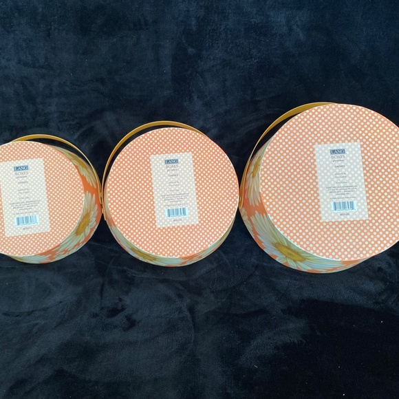 NEW Lang Boxes gift baskets "Daisies" set of 3 with paper filler - Picture 4 of 6